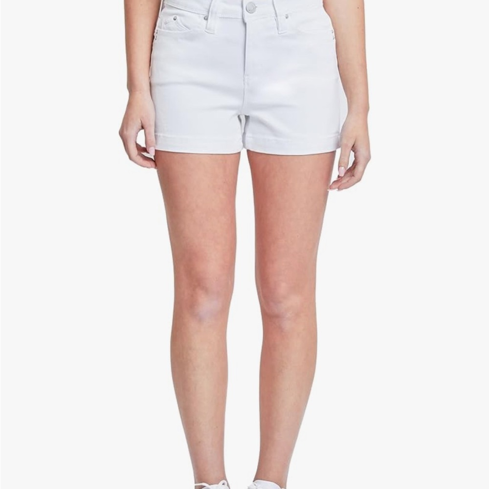 YMI Wanna Betta Butt, white Jean shorts, size 13/31